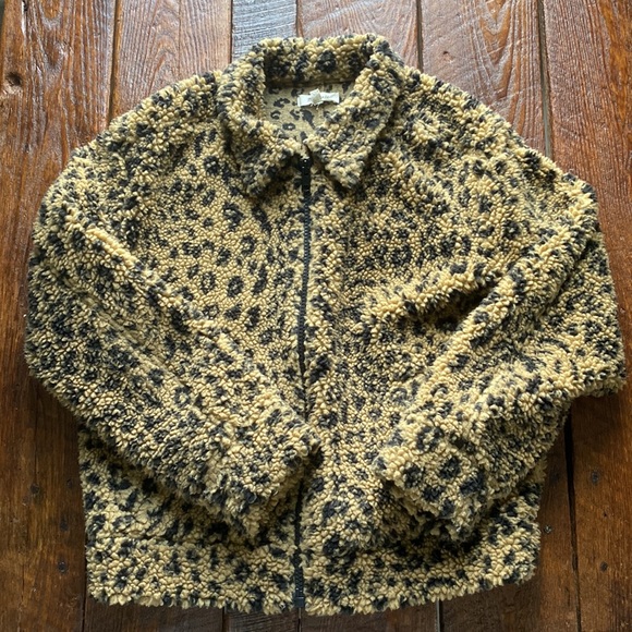 Madewell leopard Sherpa jacket - Picture 4 of 6